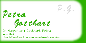 petra gotthart business card